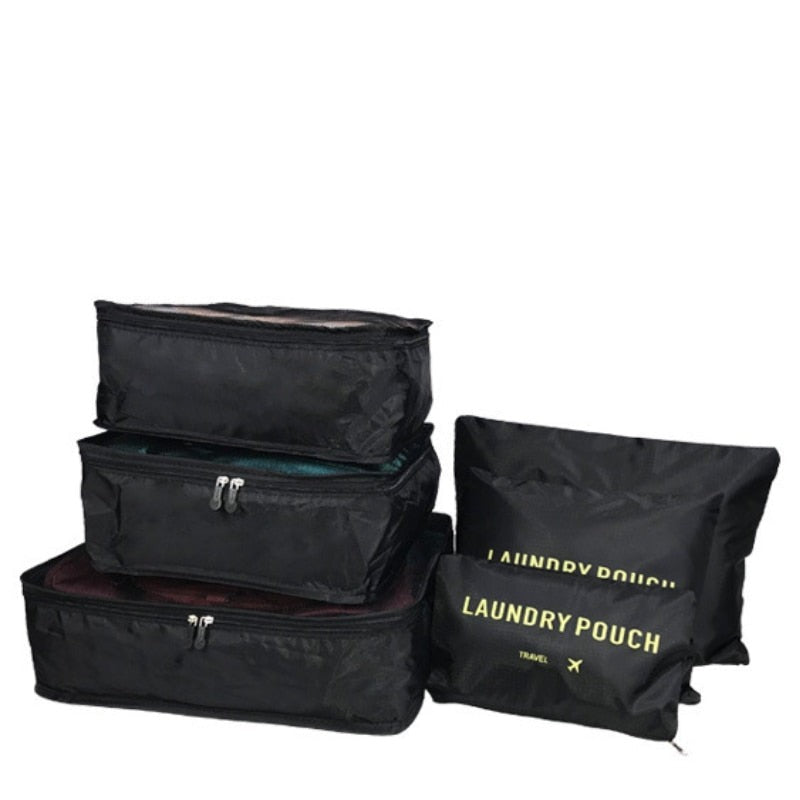 Set of x6 Travel Storage Bags